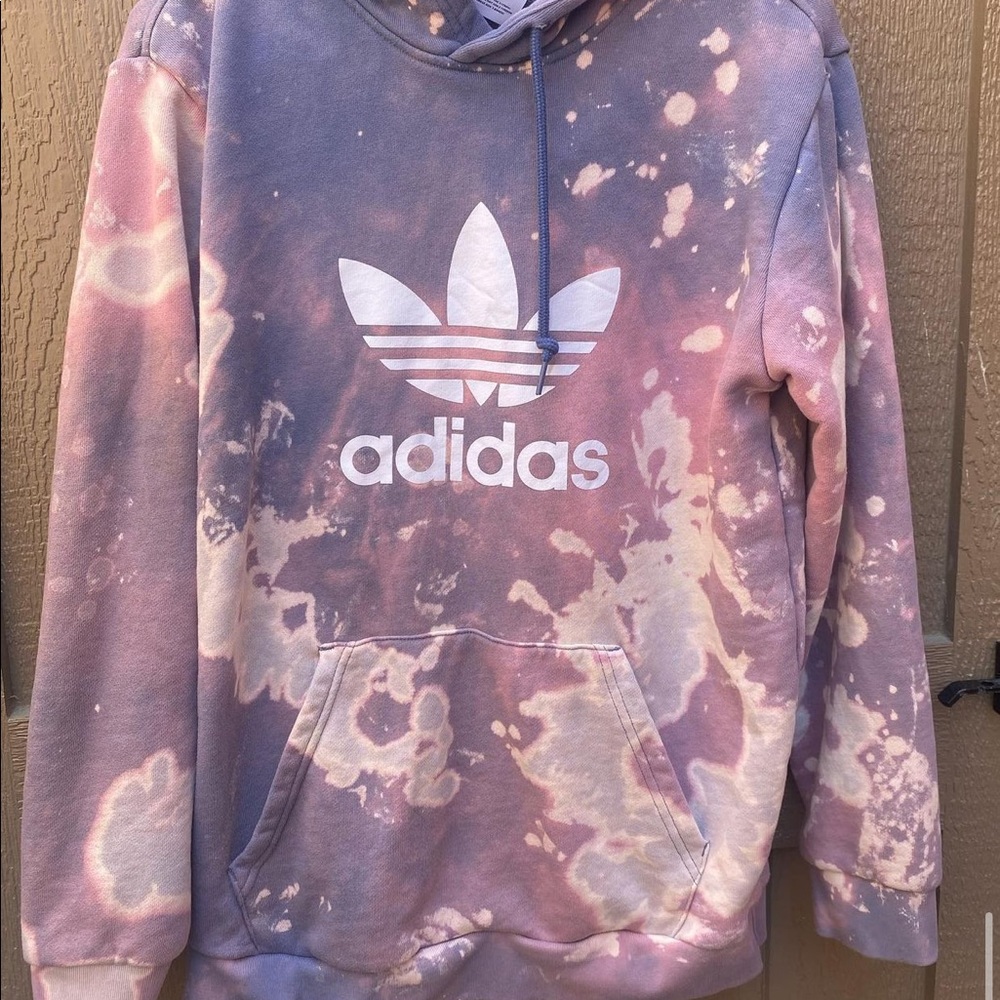 Adidas tie dye bleach hoodie